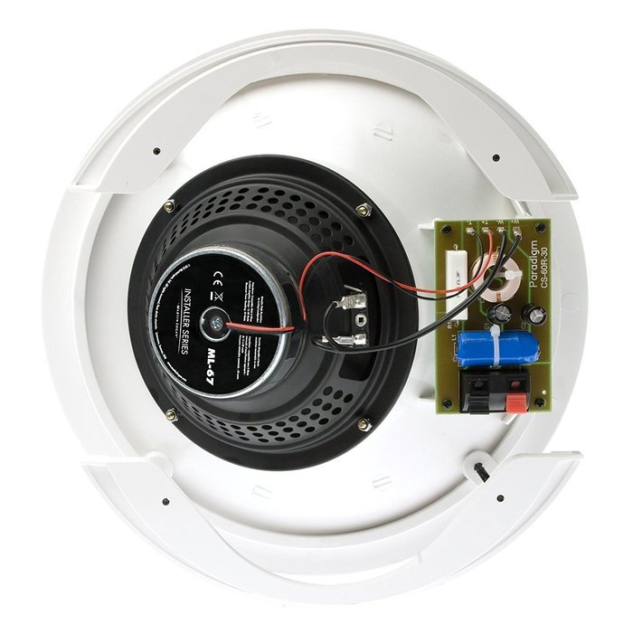 MartinLogan ML-67 Aimable Round In-Ceiling speaker, each(Paintable White) N4