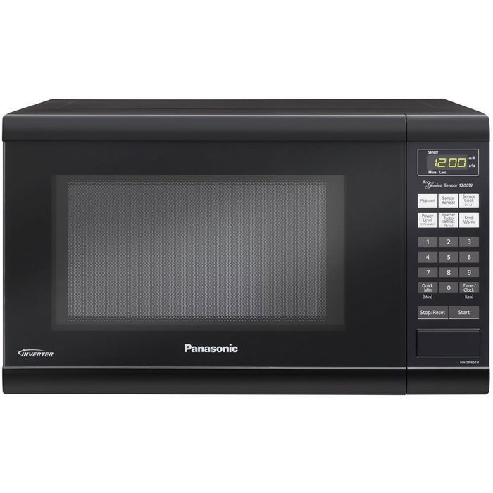 Panasonic NN-SN651BAZ Black 1.2 Cu. Ft Countertop Microwave Oven with Inverter Technology N9