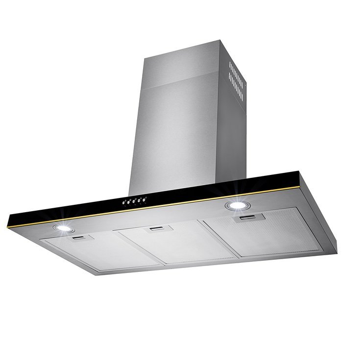 Golden Vantage 30" Wall Mount Stainless Steel Touch Control Range Hood Control Light Lamp Kitchen Vents N2