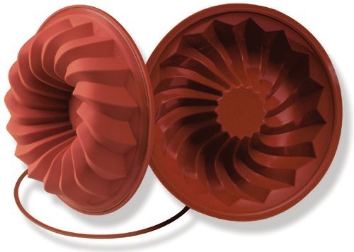 Silikomart Professional Flexible Bakeware: Savarin Cake 42 Oz, 9.45" Dia x 2.36" High