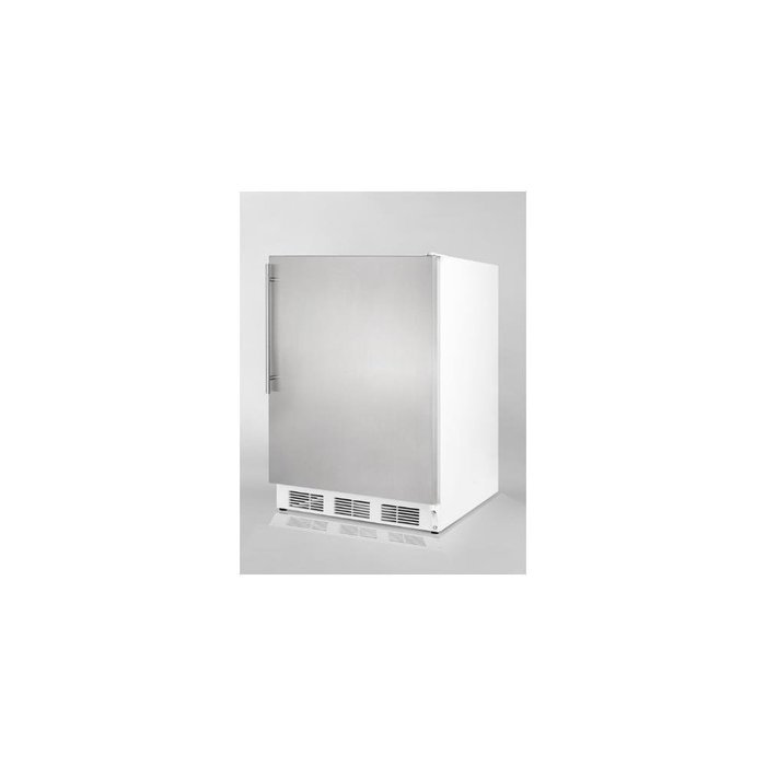 Summit FF6SSHVADA 5.5 cu. ft. Freestanding Refrigerator with Auto Defrost, Stainless Steel Door,