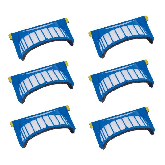 Iautomatic 6 Pack Filters For iRobot Roomba 500 Series AeroVac Filter Replacements Blue AeroVac 536 550 551 552...
