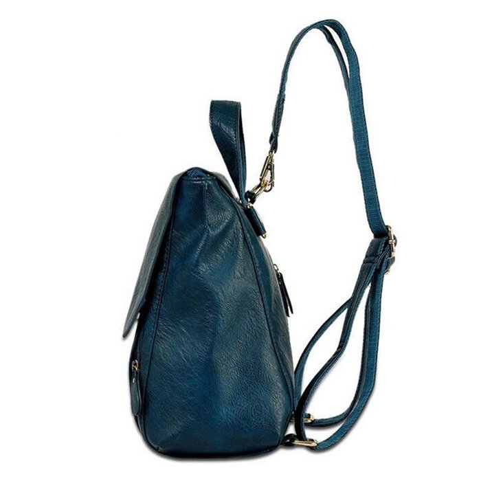 Phoneix New PU leather Vintage Women's Backpack School Bag N8