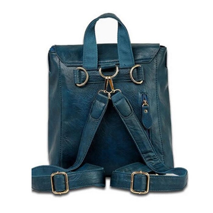Phoneix New PU leather Vintage Women's Backpack School Bag N9