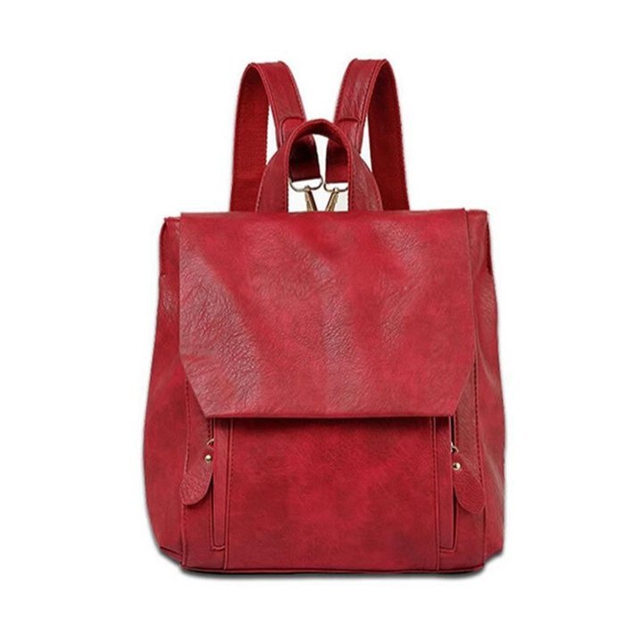 Phoneix New PU leather Vintage Women's Backpack School Bag N10