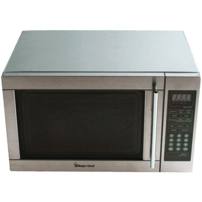 Magic Chef MCD1311ST Stainless Steel 1.3 Cu ft 1100W Microwave W/Digital Touch Home & Garden