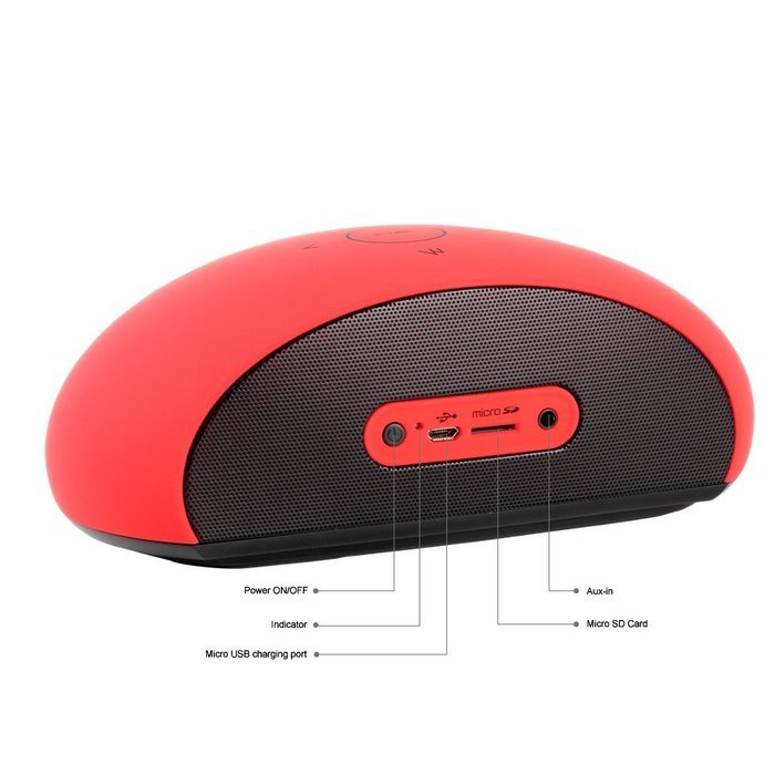 Efans Wireless SoundBox Bluetooth 3.0 + EDR Speaker Handsfree with NFC Function Red N6