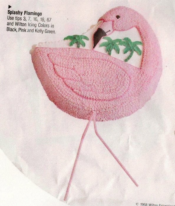 Wilton Country Goose Flamingo Swan Cake Pan (2105-2499, 1988)