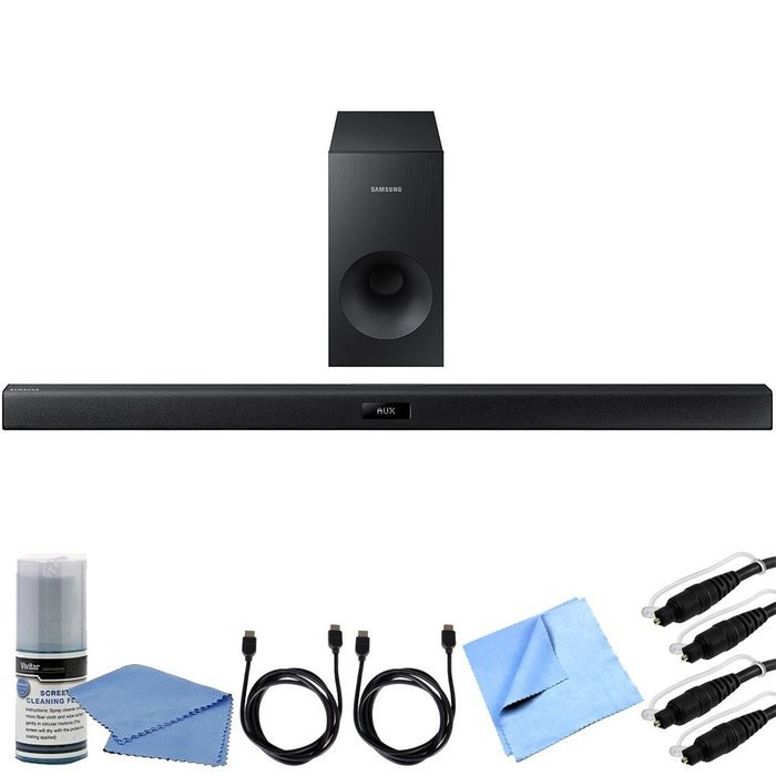Samsung HW-J355 - 2.1 Channel 120 Watt Wired Bluetooth Audio Soundbar Bundle includes 2.1 Channel 120 Watt Wired...