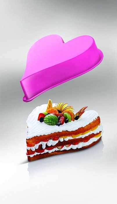 Siliconezone Piggy Collection 5.9" Non-Stick Mini Piggy Silicone Cake Mold, Pink N8