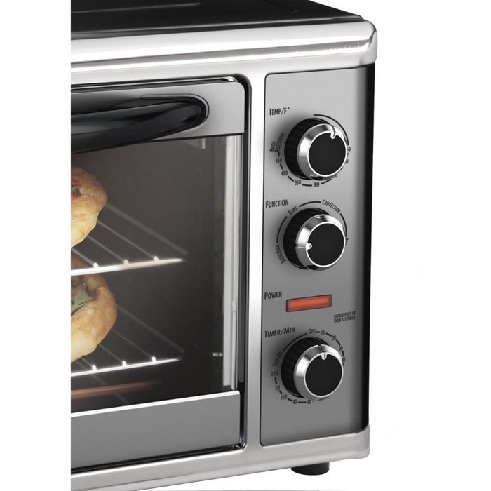 Hamilton Beach Countertop Oven with Convection and Rotisserie - Silver/Black (31104) Plus Bonus Smoothie Bundle... N3