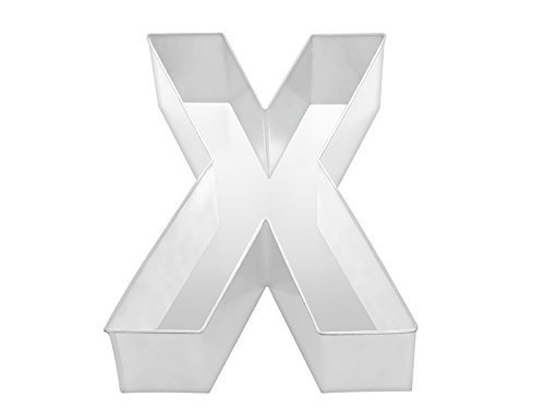 14" ALPHABET "X" BIRTHDAY WEDDING ANIVERSARY CAKE TIN N2