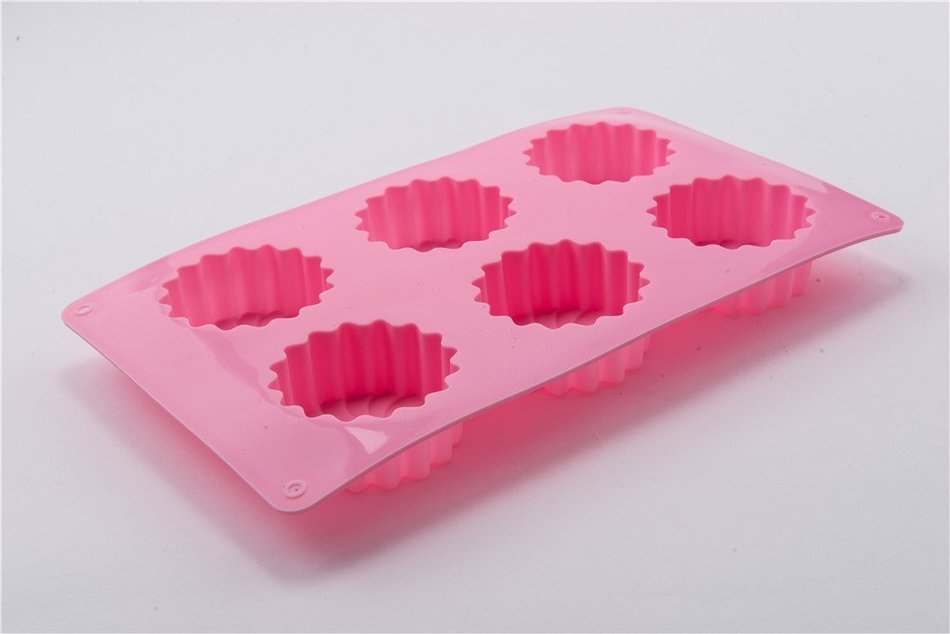 6 Cavity Windmill Shape Cake Chocolate Pudding Jelly Tart Soap Art Craft Resin DIY Mold Heat Resistant N4