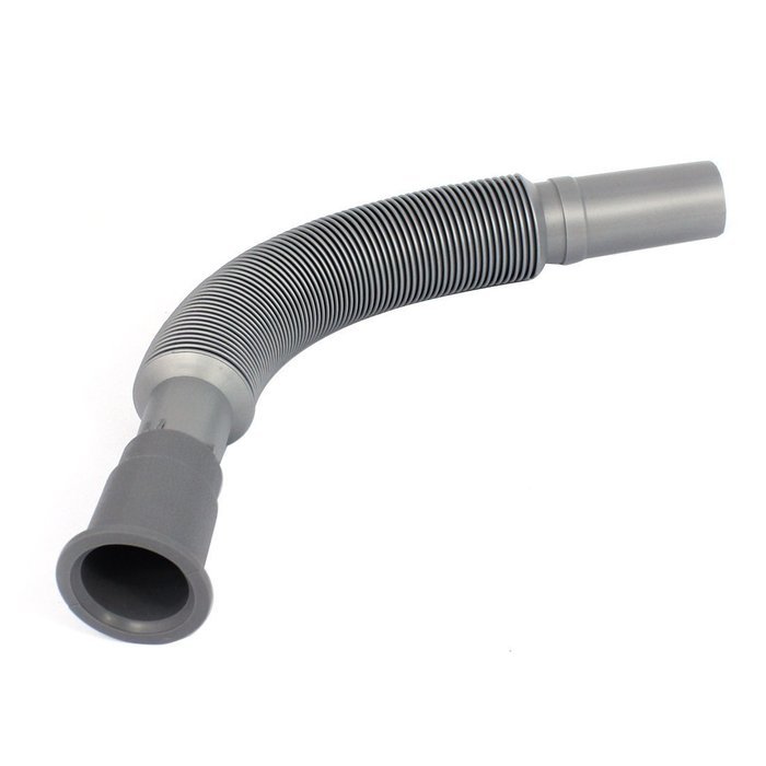uxcell Plastic Washing Machine Water Hose Retractable Elbow Pipe Gray N2