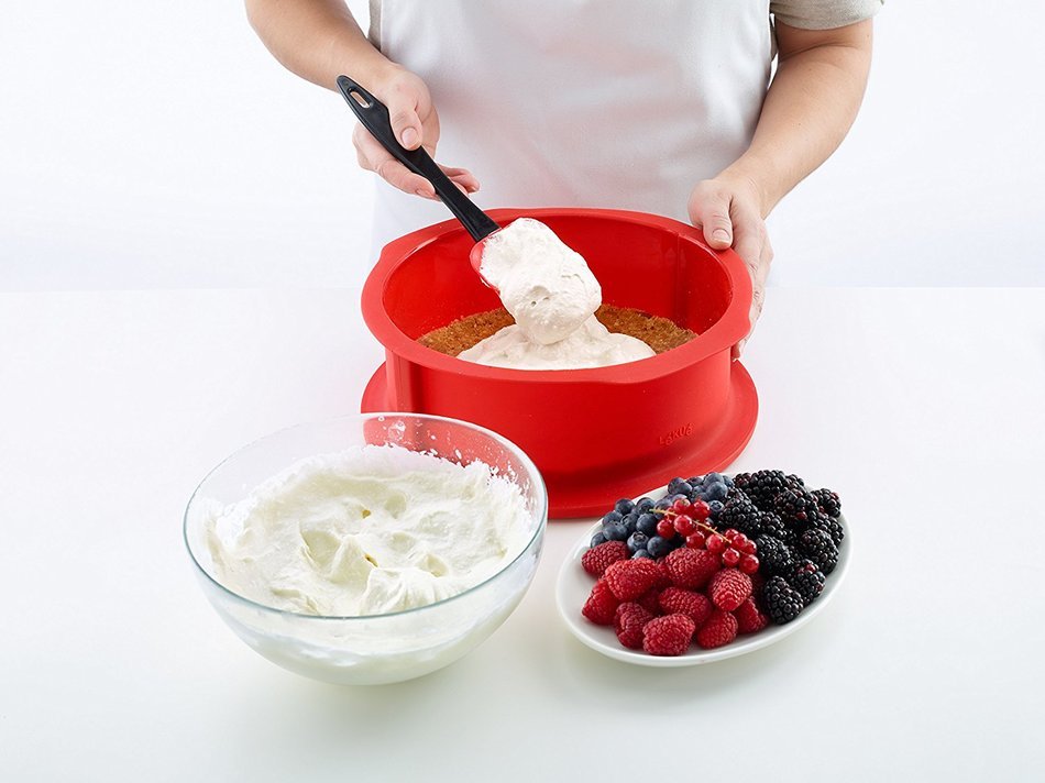 Lekue Baking Spring Form Mold, 9", Red N6