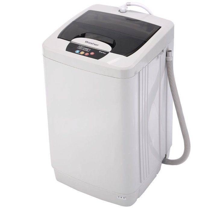 Small Portable Washing Machine Fully Automatic 12 LBS Spin Single Tube Compact N6