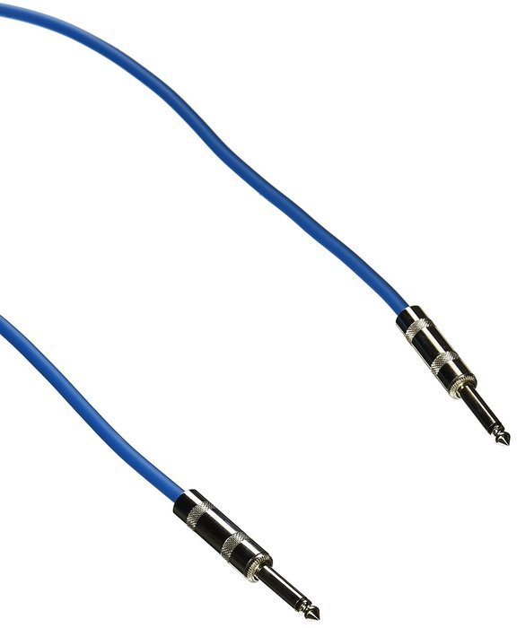 Seismic Audio - SASTSX-25 - 25 Foot TS 1/4" Guitar, Instrument, or Patch Cable Blue