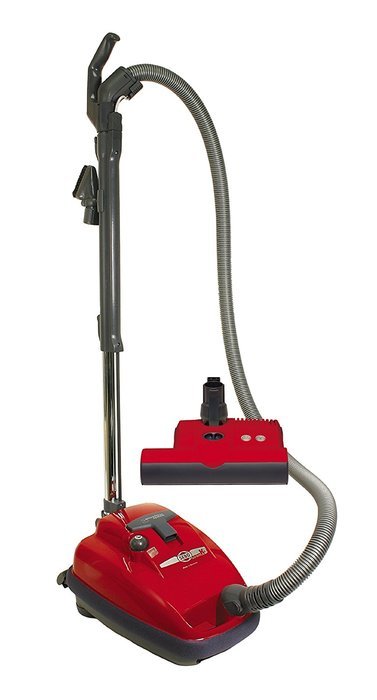 SEBO 9687AM Airbelt K3 Canister Vacuum with ET-1 Powerhead and Parquet Brush, Red - Corded N8