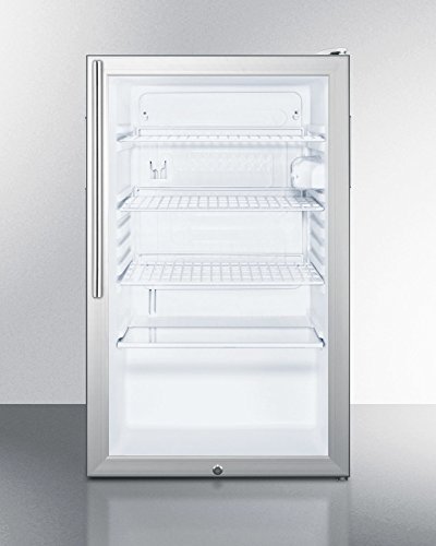 Summit SCR450L7HVADA 20" 4.1 cu. ft. Commercially Approved ADA Compliant All-Refrigerator with Automatic Defrost...