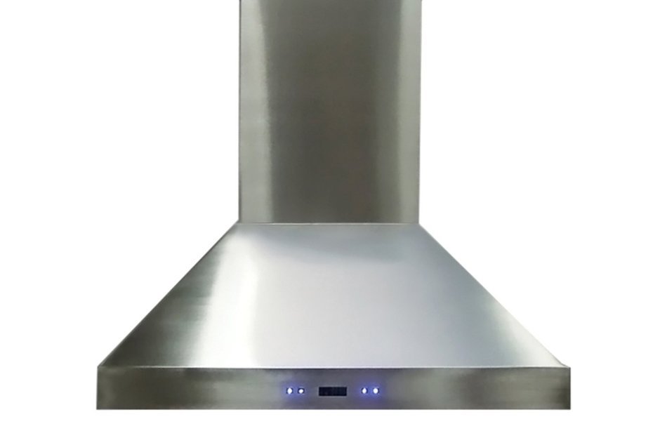 CAVALIERE 36" Wall Mounted Stainless Steel Kitchen Range Hood 860 CFM Spagna Vetro Econo Series SV198F-SP36