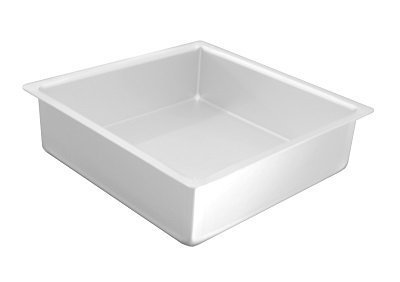 NY Cake Anodized Aluminum Square Cake Pans (4 Inch x 4 Inch x 3 Inch)
