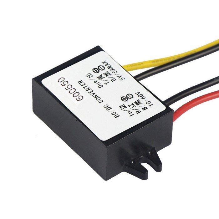 RioRand DC/DC Synchronous Buck Converter 10-60V 48V to 5V 5A 25.6W Power Supply Voltage Regulator N5