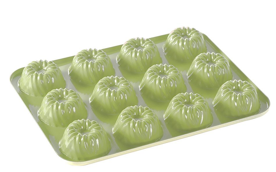 Nordic Ware Green Bavaria Bundt Cakelet Pan