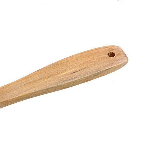 2pcs Lengthening Wooden Turner Spatula Safe For Non-Stick Cookware N4