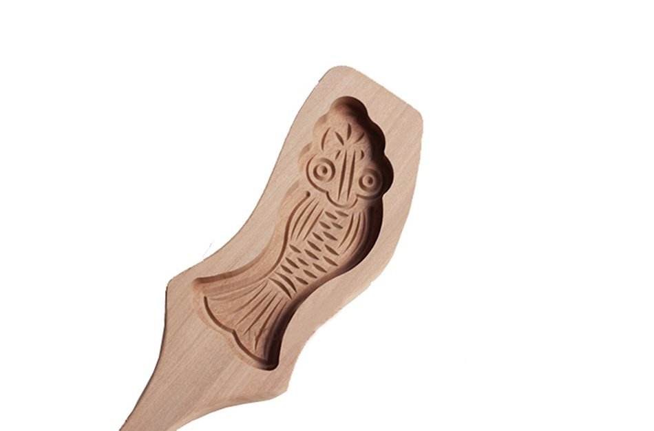 D-Sun Wooden Wooden Baking Mold for Fish Peach Lotus (Lotus) N2