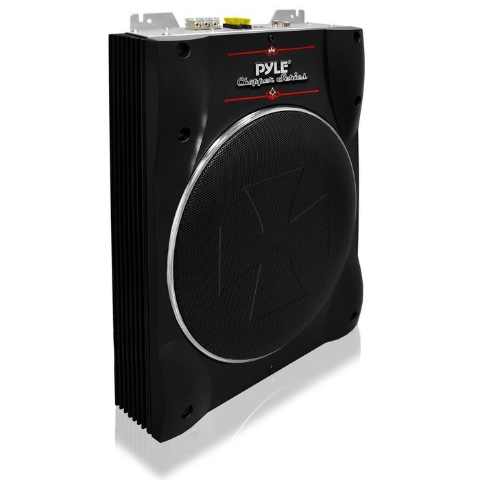 Pyle PLBASS10 10-Inch Low-Profile Super-Slim Active Amplified Subwoofer System N6