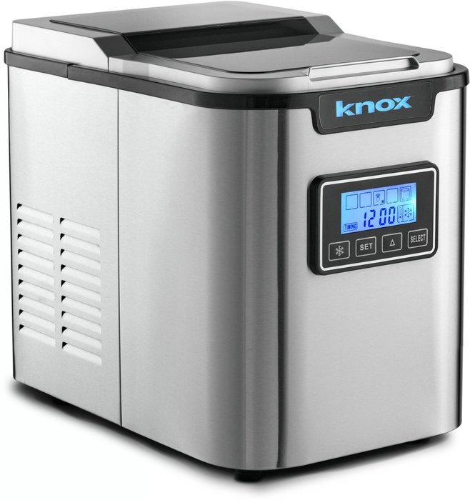 Knox Portable Ice Maker w/LCD Display - 2.8-Liter Water Reservoir, 3 Selectable Cube Sizes - Makes up to 27 Pounds... N4