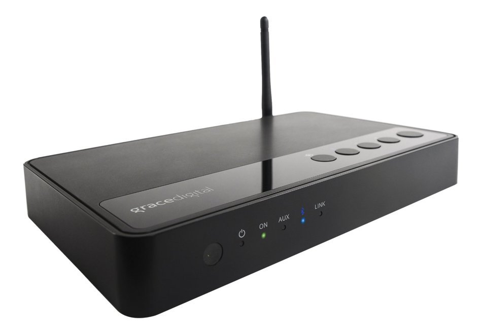Grace Digital GDI-BTAR252 50W Integrated Stereo Amplifier with Built-In Bluetooth Wireless Receiver (Black) N5