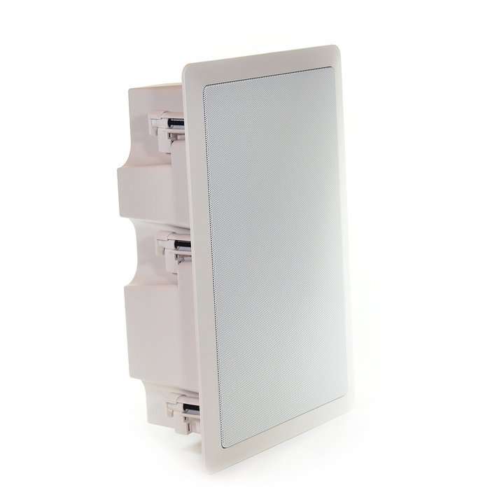 InstallerParts 8" 2-Way In-Wall Speaker w / Back Box Enclosure (Single, White) N7