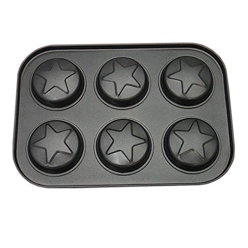 YOFAN Steel Nonstick 6-Cavity Cake Pan , Cake Mold (BEARS) N5