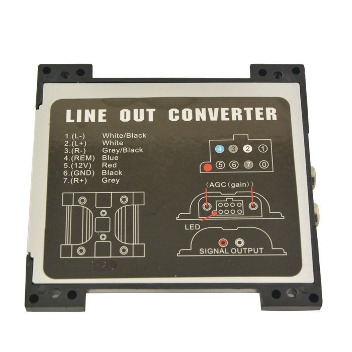 CS316 Car Auto Tweeter to RCA Port High Low Amplifier Converter Audio Filter N5