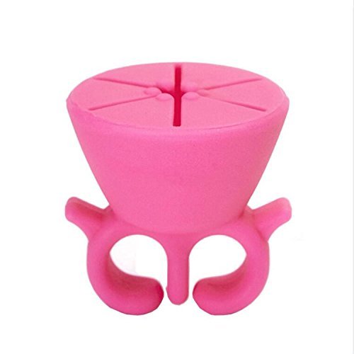 SymWell(TM) new arrival 1pc portable woman lady girls Silicone Finger Wearable Nail Polish Holder Display nail... N6