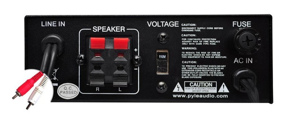 Pyle Home PCAU15A 2 x 15 Watts Mini Power Amplifier with LED Display N21