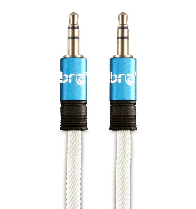 IBRA 3 Feet 3.5mm Auxiliary Audio Jack Cable AUX Cable - Gun N36