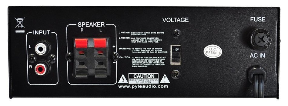 Pyle Home PCAU15A 2 x 15 Watts Mini Power Amplifier with LED Display N22
