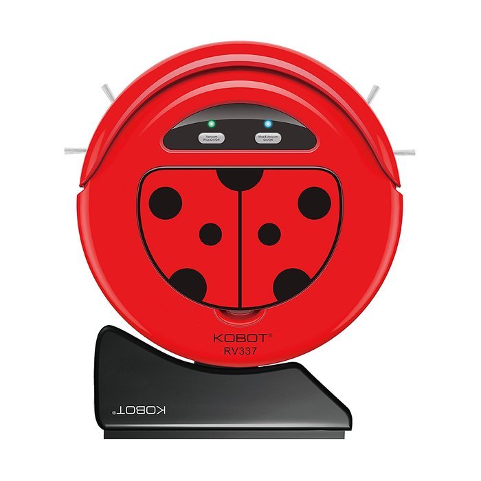 Techko Maid RV337-LB Robotic Vacuum with Auto Charging Home Base, Ladybug