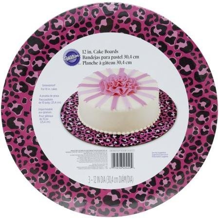 1 X Pink Leopard Cake Boards-Wilton N2