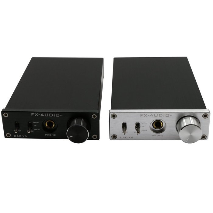 FX Audio DAC-X6 24BIT/192 Optical/Coaxial/USB Digital Audio Amplifier DAC Decoder (Black) N6
