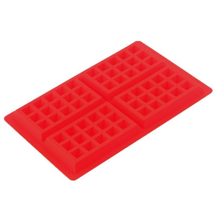 Waffles Pan Cake Chocolate Pan Silicone Mold Baking Mould Kitchen N2