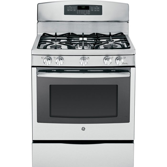 GE JGB770SEFSS 30" Stainless Steel Gas Sealed Burner Range - Convection N3