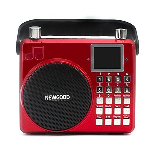 NEWGOOD Wireless Remote Control Outdoor Portable Bass Player Speaker With Digital Numbers Buttons And Voice Recorder... N15