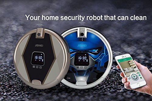 JISIWEI Smart Vacuum Cleaner S+ Wifi Cleaning Robot and Surveillance with Built-in 1080P Camera and Remote Control... N8