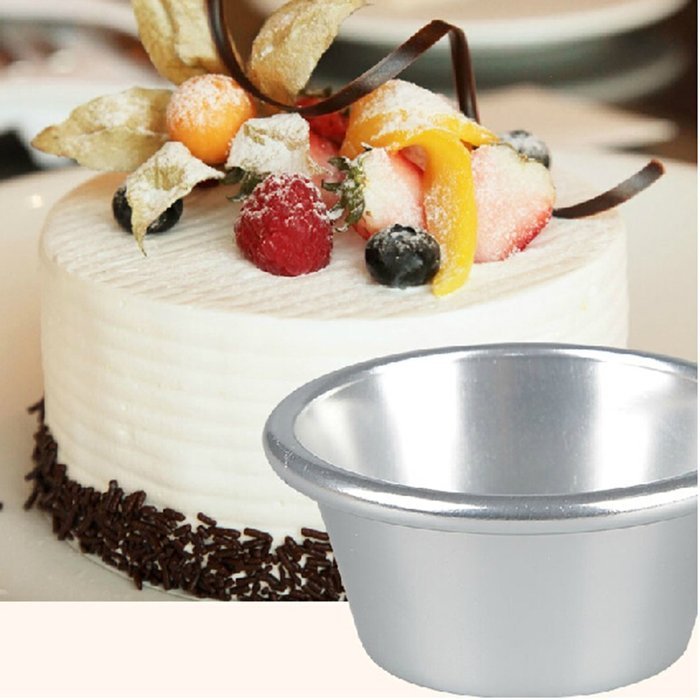 DUFUSTORE 1pcs Aluminium Dariole 57.5cm Pudding Moulds Cupcake Bakeware Kitchen Craft N4