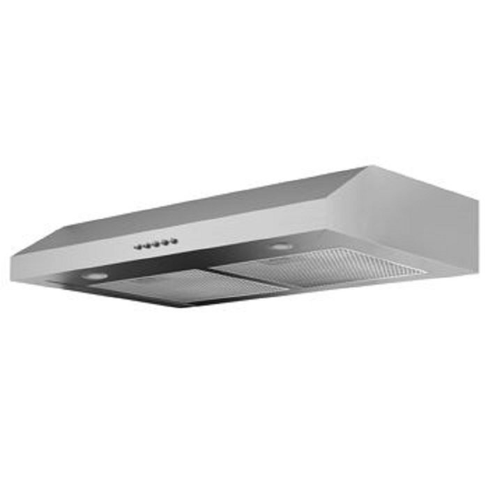 NEW Air with A Slender Design Slim III 30" Under Cabinet Range Hood | AN-1217, Aluminum Silver Finish N2