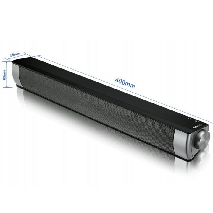 Powerful portable Soundbar for iMac MacBook PC iPhone Bluetooth 3.0 +EDR, Speakerphone, Powerful 1800mAh lithium... N11