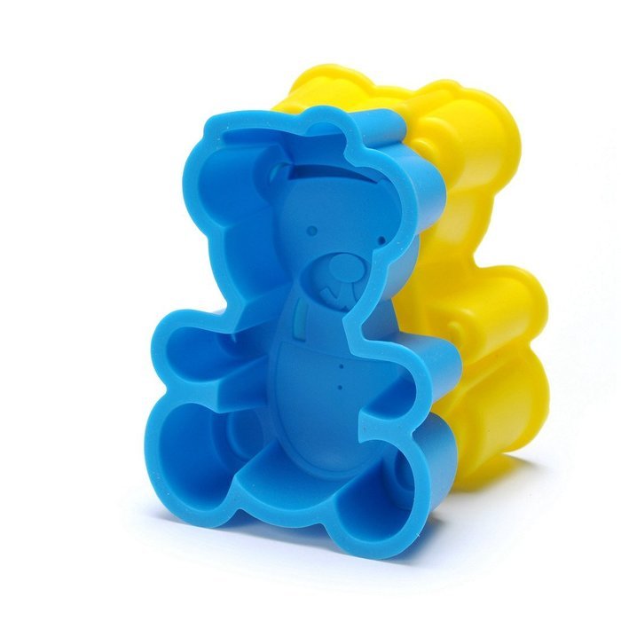 Xinka Novelty Silicone Pastry Mold - Cake Mold - Bear Family Christmas Holiday Silicone Baking Mold Cake Pan Set... N4